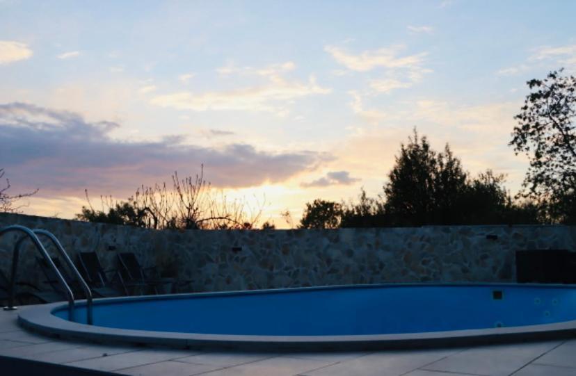 Iva Apartman Sa Bazenom Donji Zemunik エクステリア 写真